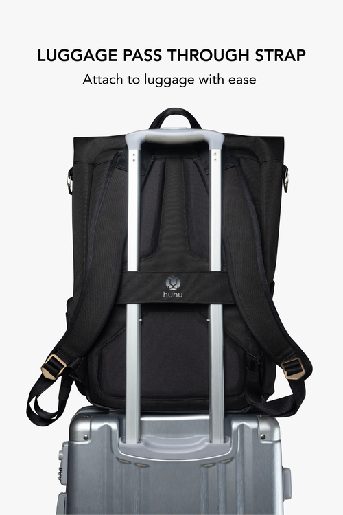 Everyday Diaper Backpack & Changing Wallet Bundle / Mid(dle of the)night Black