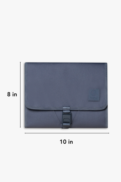 Diaper Backpack & Changing Wallet Bundle / Dusky Blue