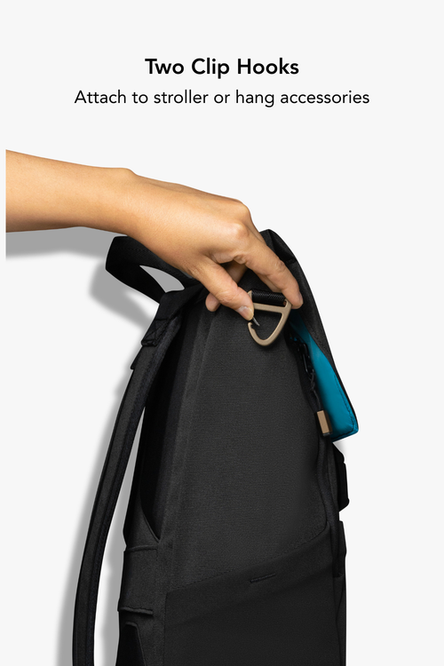 Everyday Diaper Backpack & Changing Wallet Bundle / Mid(dle of the)night Black