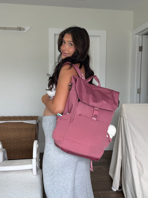 Diaper Backpack & Changing Wallet Bundle / Sundown Sienna