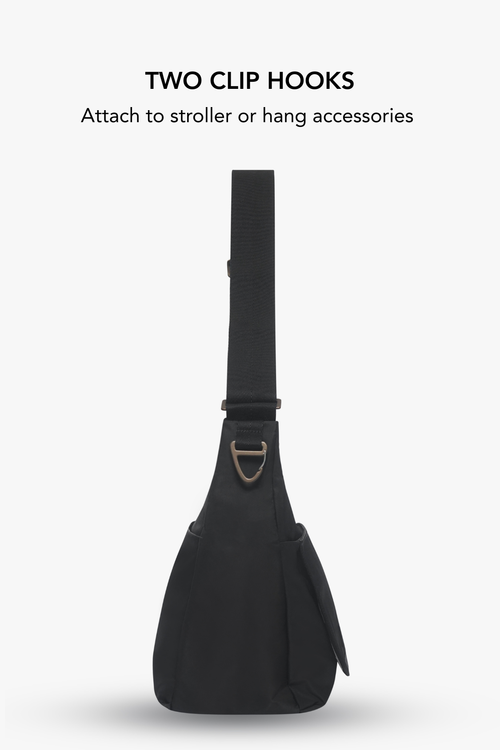 Roam Crossbody Diaper Bag / Mid(dle of the)night Black