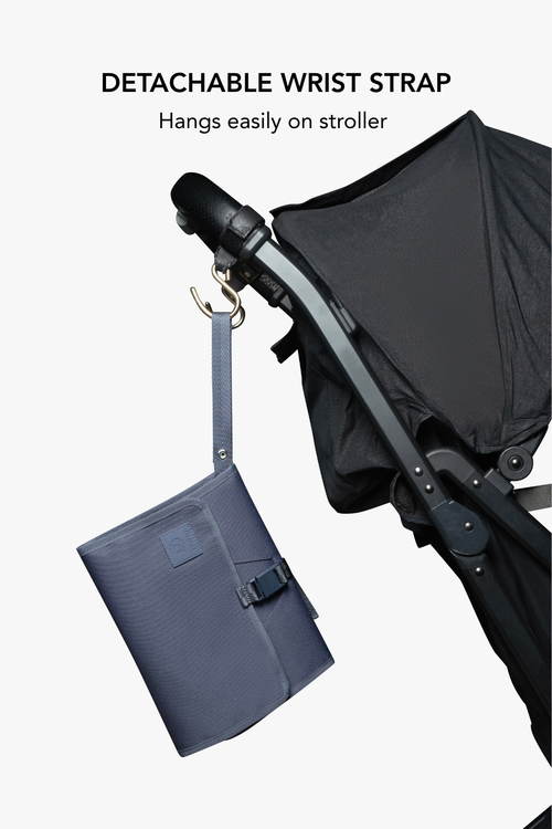 Diaper Backpack & Changing Wallet Bundle / Dusky Blue