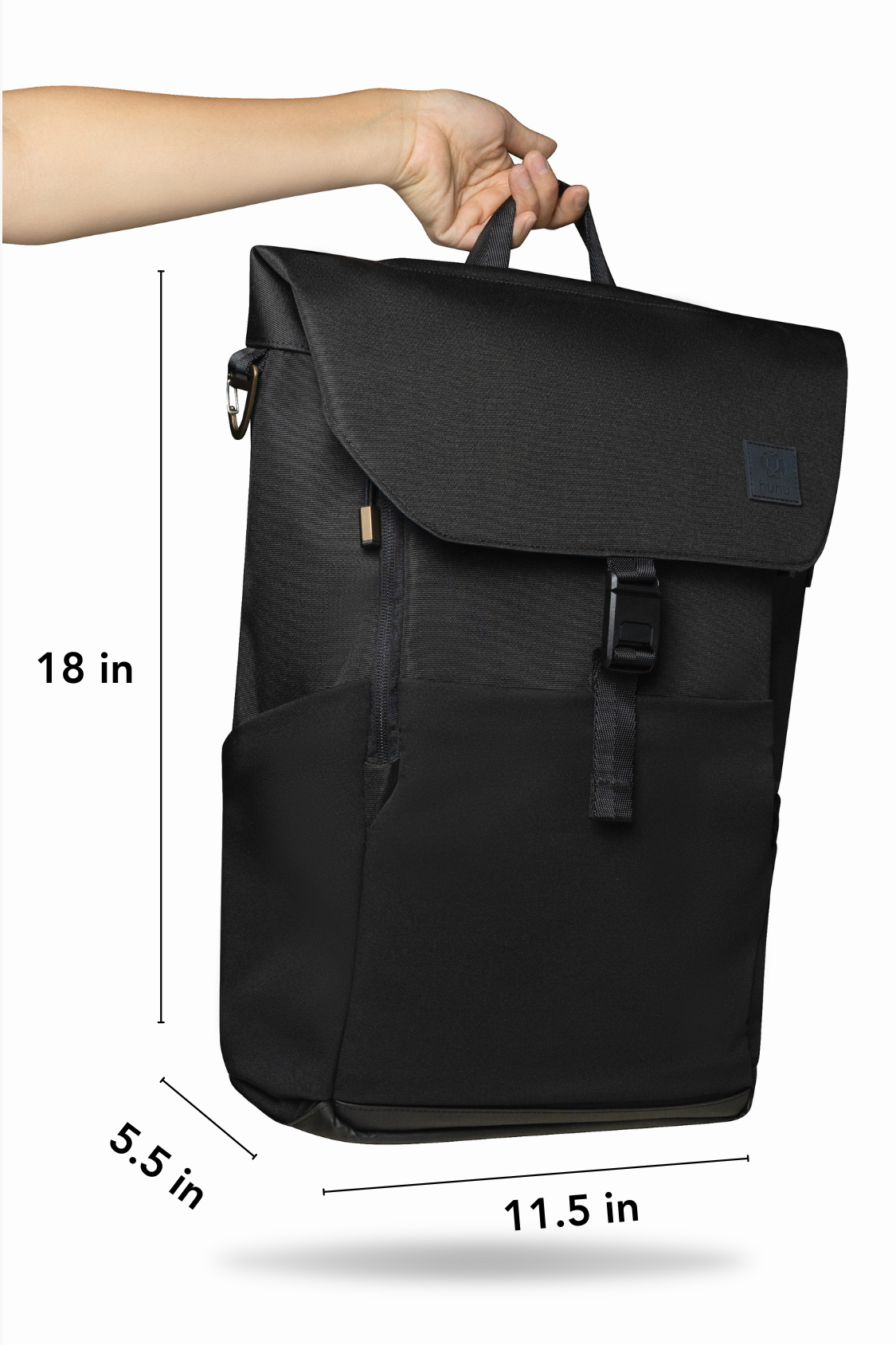 bodypack haulage laptop backpack black Diaper Backpack & Changing Wallet Bundle
