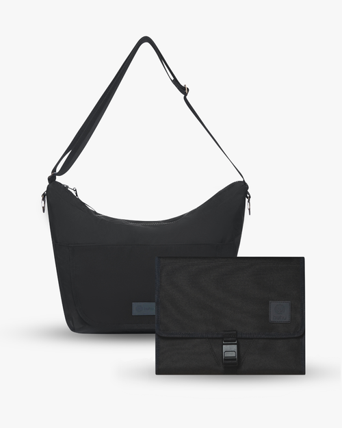 Crossbody and Changing Wallet Bundle / Mid(dle of the)night Black