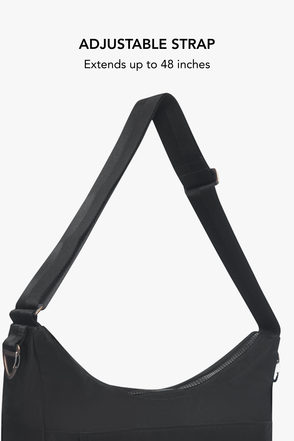 Roam Crossbody Diaper Bag / Mid(dle of the)night Black