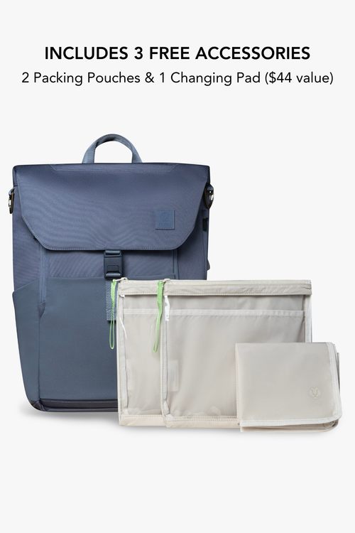 Everyday Diaper Backpack / Dusky Blue