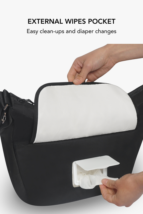 Roam Crossbody Diaper Bag / Mid(dle of the)night Black