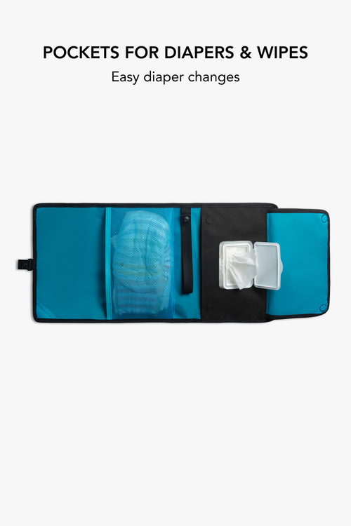 Everyday Diaper Backpack & Changing Wallet Bundle / Mid(dle of the)night Black