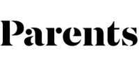 black logo of Parents publication against a white background.