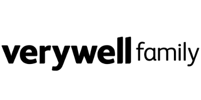 black logo of Verywell Family publication against a white background.